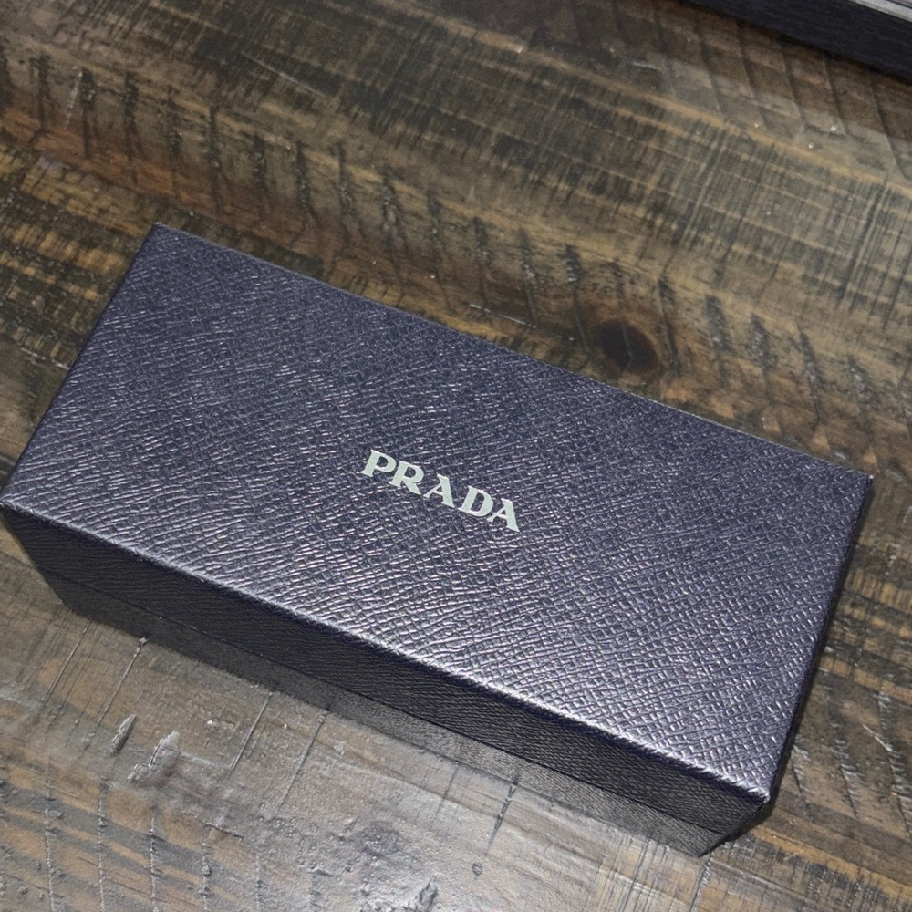 Prada Dark Gray Glasses Case